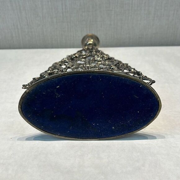 Vtg Silverplated Christmas Tree Candle Holder Holiday Decor - Picture 9 of 10